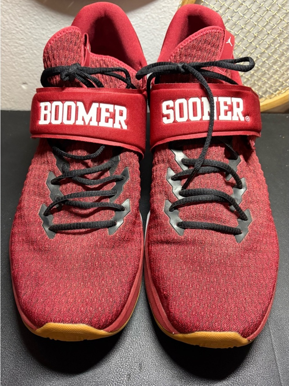 Jordan Red Low-Top Athletic Sneakers